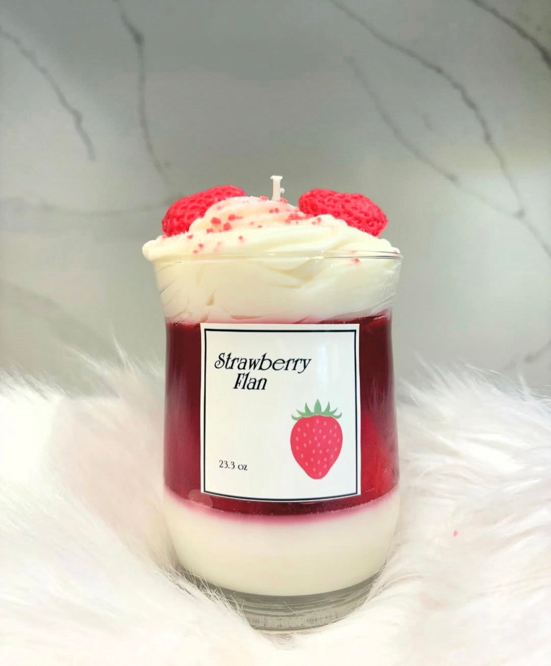 Strawberry Flan