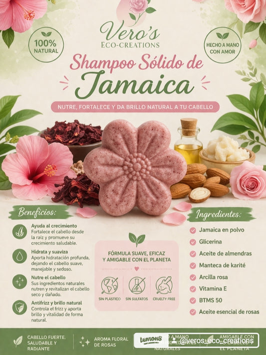 shampoo en barra de Jamaica (Bar Shampoo)  hibiscus