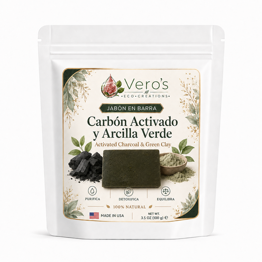 VERO'S CARBON ACTIVADO   & ARCILLA VERDE SOAP  BAR