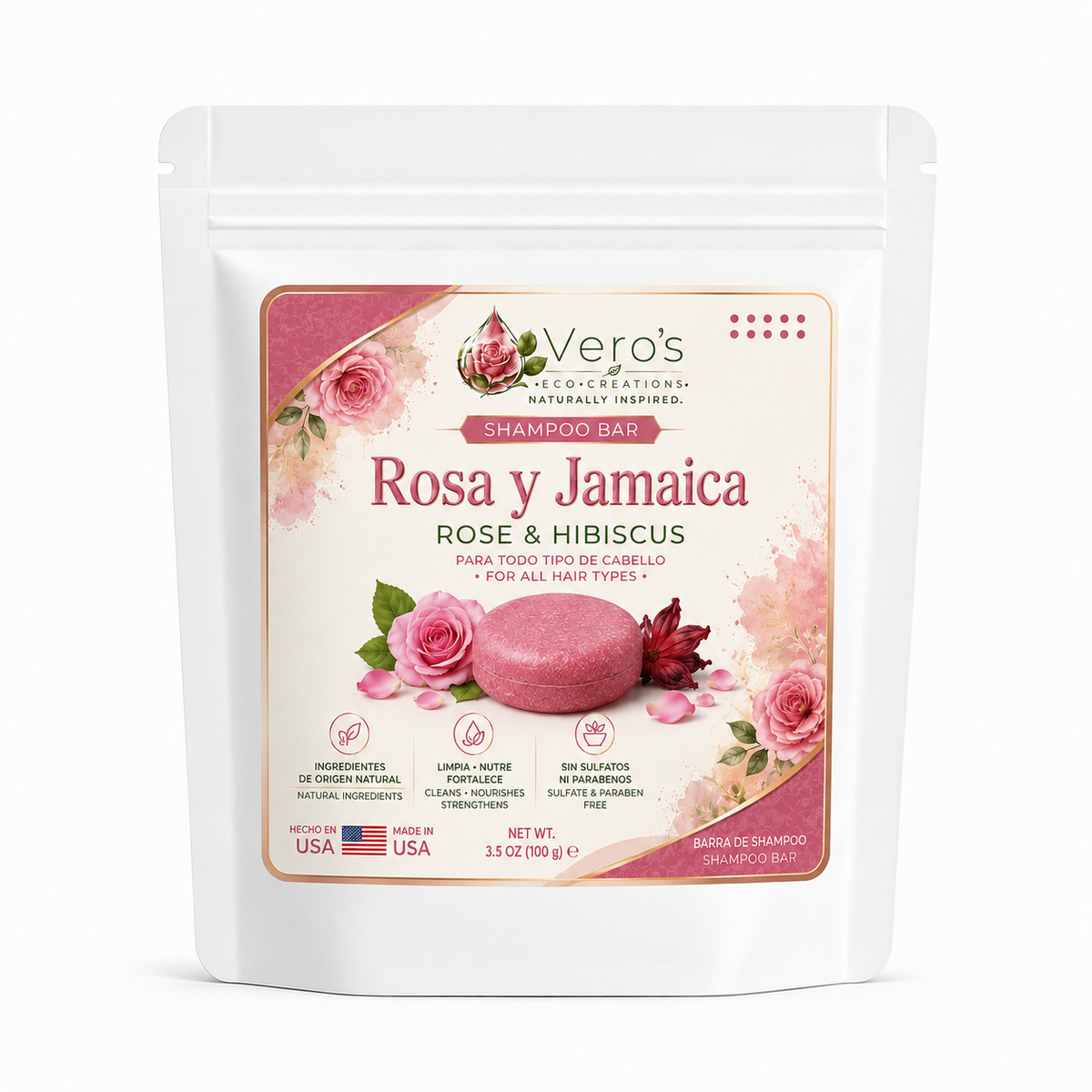 VERO'S ROSA  &  JAMAICA  BAR SHAMPOO