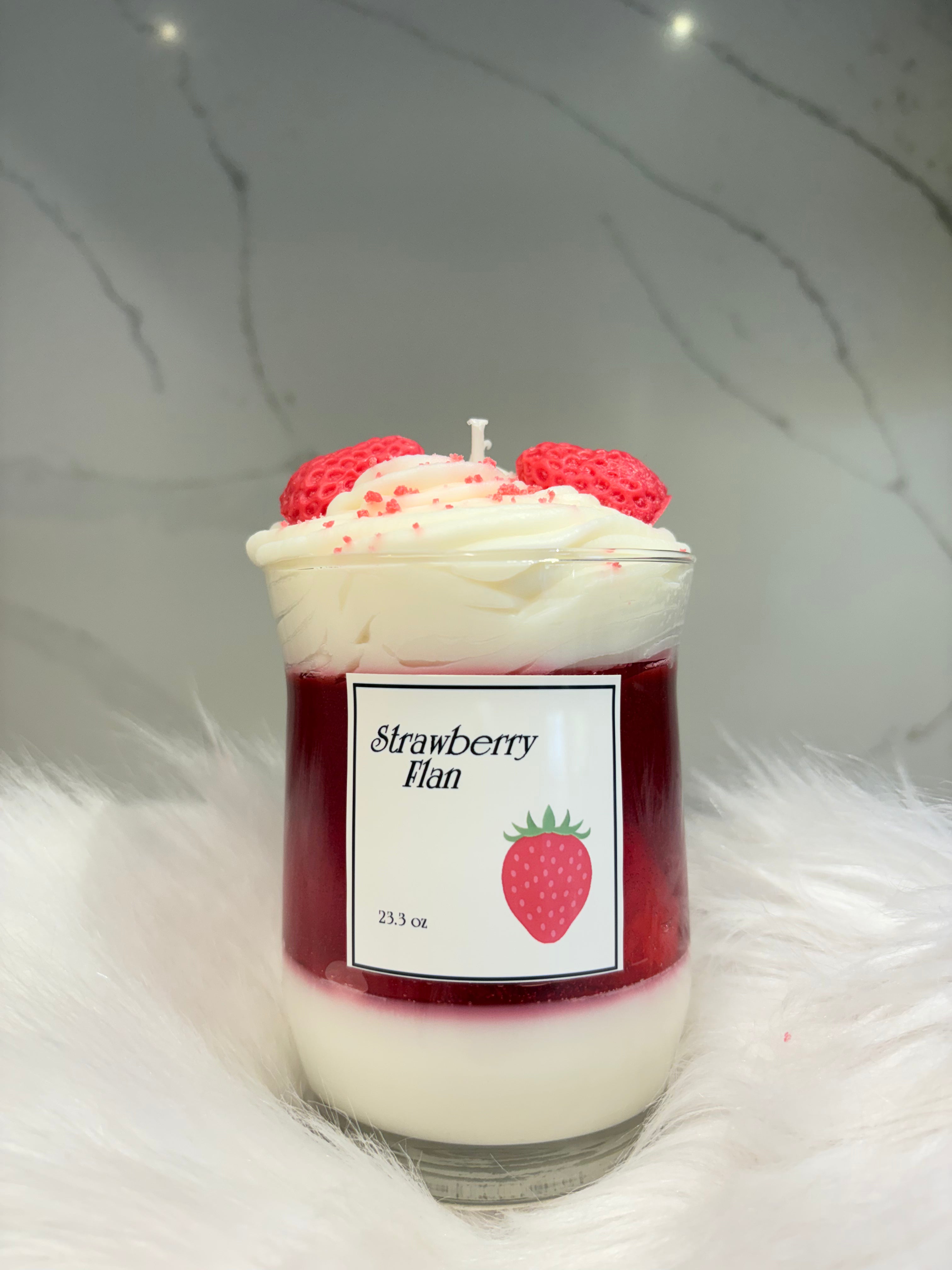 Strawberry Flan