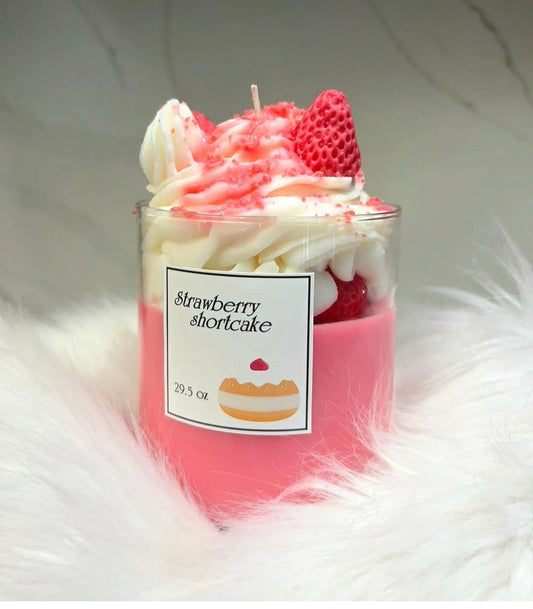Strawberry shortcake vela de cera soya